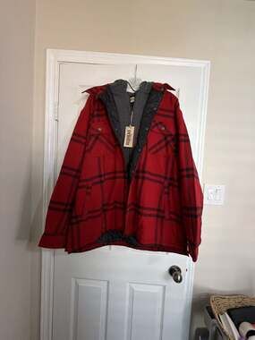 RedHead Bull Creek Men's Hooded Quilted Flannel Shirt Jacket